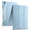 Lenovo Idea Tab Pro 12.7 Tb-373fu Kılıf Lopard Tri Folding Kalem Bölmeli Standlı Kılıf
