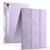 Lenovo Idea Tab Pro 12.7 Tb-373fu Kılıf Lopard Tri Folding Kalem Bölmeli Standlı Kılıf