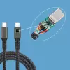 Lopard 2.Jenerasyon Type-C to Type-C USB3.2 PD Data Kablosu 100W 20Gbps 4K@60Hz 0.5 Metre