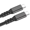 Lopard 2.Jenerasyon Type-C to Type-C USB3.2 PD Data Kablosu 100W 20Gbps 4K@60Hz 1 Metre