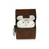 Lopard Airpods 2 (2.nesil) Deri Kılıf - Kahverengi