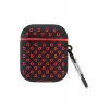 Lopard Airpods 2 (2.nesil) Spor Delikli Kılıf - Siyah-kırmızı
