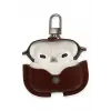 Lopard Airpods 3 (3.nesil) Çanta Deri Kılıf - Kahverengi