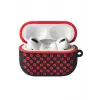 Lopard Airpods Pro 2 (2.nesil) Spor Delikli Kılıf - Siyah-kırmızı