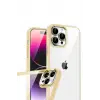 Lopard Apple İphone 15 Pro Max Razer Lensli Silikon - Gold