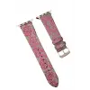 Lopard Apple Watch 38mm Creeper Desenli Kordon - Pembe