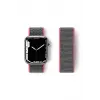 Lopard Apple Watch 38mm Hasırlı Cırtcırtlı Kordon - Pembe