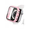 Lopard Apple Watch 41mm Camlı Kasa Ekran Koruyucu - Rose Gold