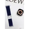 Lopard Apple Watch 42mm Forest Kumaş Kordon - Lacivert
