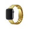 Lopard Apple Watch 42mm Metal Baklalı Kordon - Gold