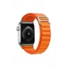 Lopard Apple Watch 42mm Mountain Kordon - Turuncu