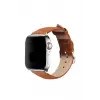 Lopard Apple Watch 42mm Nl26 Deri Kordon - Taba