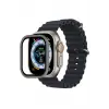 Lopard Apple Watch Ultra 49mm Alüminyum Kasa Cam Ekran Koruyucu - Gri