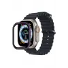 Lopard Apple Watch Ultra 49mm Alüminyum Kasa Cam Ekran Koruyucu - Mor