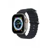 Lopard Apple Watch Ultra 49mm Alüminyum Kasa Cam Ekran Koruyucu - Siyah