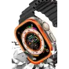Lopard Apple Watch Ultra 49mm Alüminyum Kasa Cam Ekran Koruyucu - Turuncu