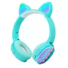 Lopard CXT-950 RGB Led Işıklı Kedi Kulağı Band Tasarımı Ayarlanabilir Katlanabilir Kulak Üstü Bluetooth Kulaklık