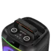 Lopard Gd-2608 Dijital Led Göstergeli Fm Radyolu Mikrofonlu Rgb Tws Çift 6.5 İnç Stereo Bass Kablosuz Karaoke Hoparlör