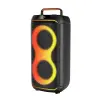 Lopard Gd-2608 Dijital Led Göstergeli Fm Radyolu Mikrofonlu Rgb Tws Çift 6.5 İnç Stereo Bass Kablosuz Karaoke Hoparlör