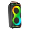 Lopard Gd-2823 Dijital Led Göstergeli Fm Radyolu Mikrofonlu Rgb Tws Çift 8 İnç Stereo Bass Kablosuz Karaoke Hoparlör