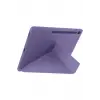 Lopard İpad Pro 11 (2024) Kılıf Kalemlikli Hugo Tablet Kılıfı - Mor