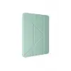 Lopard İpad Pro 12.9 (2021) Kılıf Kalemlikli Mars Tablet Kılıfı - Açık Yeşil