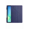 Lopard İpad Pro 13 (2024) Kılıf Kalemlikli Hugo Tablet Kılıfı - Lacivert