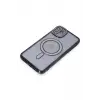 Lopard İphone 11 Kılıf Joke Simli Magneticsafe Kılıf - Siyah