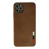 Lopard İphone 11 Pro Max Kılıf Loop Deri Silikon - Kahverengi