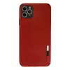 Lopard İphone 11 Pro Max Kılıf Loop Deri Silikon - Kırmızı