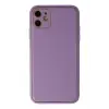 Lopard İphone 12 Kılıf Coco Deri Silikon Kapak - Lila