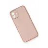 Lopard İphone 12 Kılıf Coco Deri Silikon Kapak - Pembe