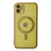 Lopard İphone 12 Kılıf Magneticsafe Lazer Silikon - Gold