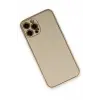 Lopard İphone 12 Pro Kılıf Coco Deri Silikon Kapak - Gold