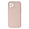 Lopard İphone 12 Pro Kılıf Coco Deri Silikon Kapak - Pembe