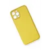 Lopard İphone 12 Pro Kılıf Coco Deri Silikon Kapak - Sarı