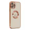 Lopard İphone 12 Pro Kılıf Slot Silikon - Rose Gold