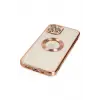 Lopard İphone 12 Pro Kılıf Slot Silikon - Rose Gold