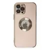 Lopard İphone 12 Pro Kılıf Store Silikon - Pembe