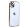 Lopard İphone 13 Kılıf Razer Lensli Silikon - Gold