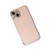 Lopard İphone 13 Kılıf Volet Silikon - Pembe
