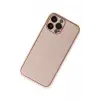 Lopard İphone 13 Pro Kılıf Coco Deri Silikon Kapak - Pembe