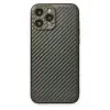 Lopard İphone 13 Pro Kılıf Coco Karbon Silikon - Füme