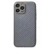 Lopard İphone 13 Pro Kılıf Coco Karbon Silikon - Gri