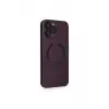 Lopard İphone 13 Pro Kılıf Jack Magneticsafe Lens Silikon - Mürdüm
