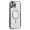 Lopard İphone 13 Pro Kılıf Magneticsafe Lazer Silikon - Mor