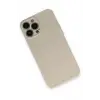 Lopard İphone 13 Pro Kılıf Nano İçi Kadife Silikon - Bej