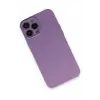 Lopard İphone 13 Pro Kılıf Nano İçi Kadife Silikon - Koyu Lila