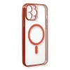 Lopard İphone 13 Pro Max Kılıf Magneticsafe Lazer Silikon - Kırmızı