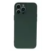 Lopard İphone 13 Pro Max Kılıf Nano İçi Kadife Silikon - Koyu Yeşil